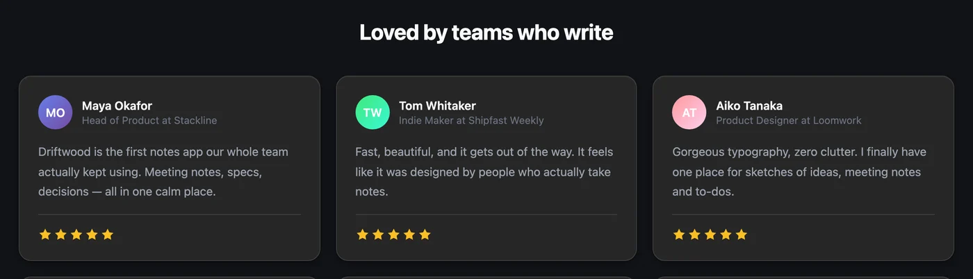 The wall in the dark theme